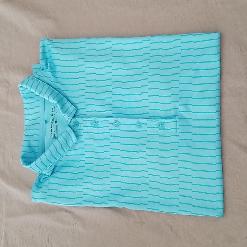 Nike Golf Dri-fit size L, blue polo